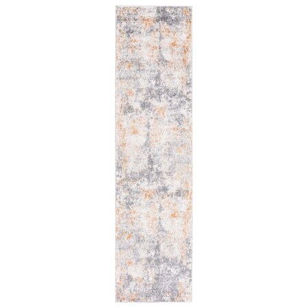 Safavieh 2 x 8 ft. Aston Contemporary Runner Power Loomed Rug Grey & Gold ASN710G-28